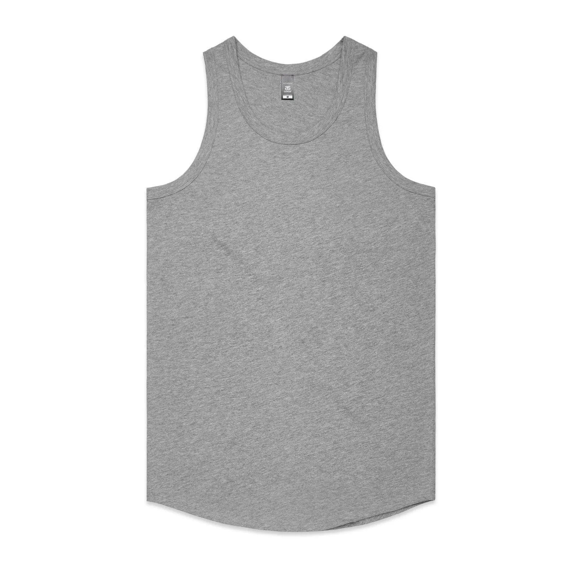 As Colour Men's authentic singlet 5004 Casual Wear As Colour GREY MARLE SML